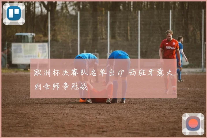 欧洲杯决赛队名单出炉 西班牙意大利会师争冠战