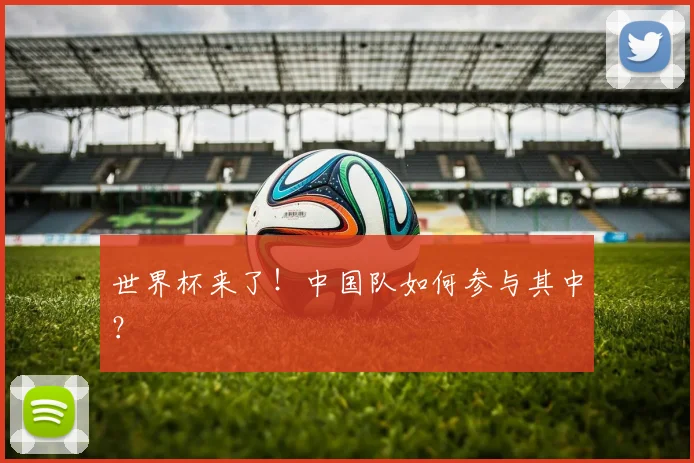 世界杯来了!中国队如何参与其中?